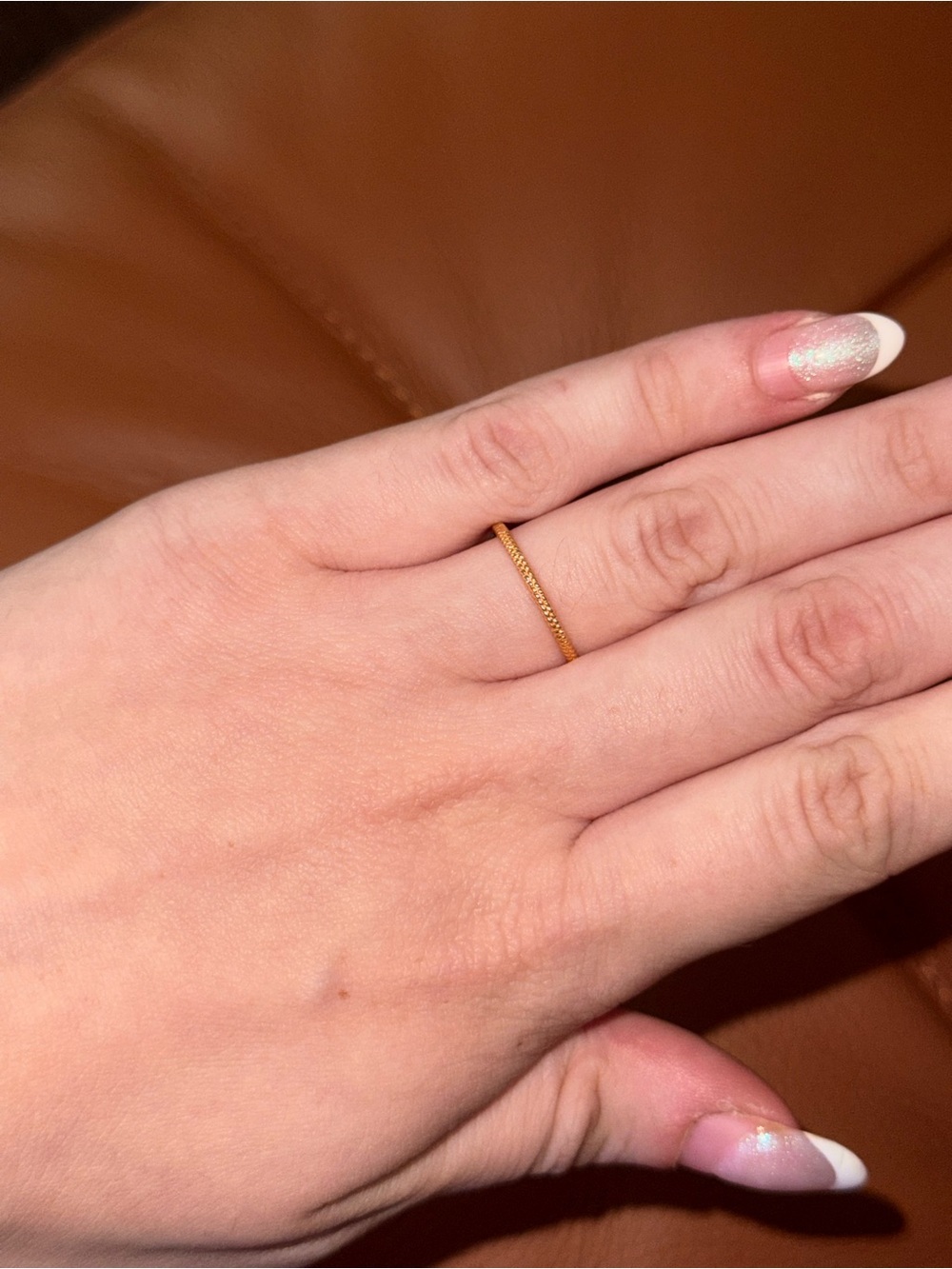 Gorjana Thin Gold Beaded Ring